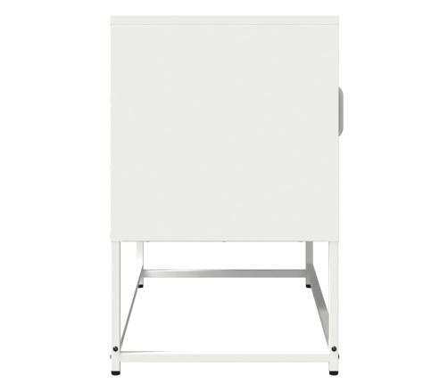 Mueble para TV acero laminado en frío blanco 68x39x60,5 cm