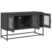 Mueble para TV acero laminado en frío negro 100,5x39x60,5 cm