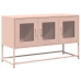 Mueble para TV acero laminado en frío rosa 100,5x39x60,5 cm