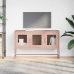 Mueble para TV acero laminado en frío rosa 100,5x39x60,5 cm