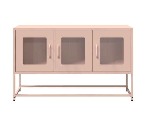 Mueble para TV acero laminado en frío rosa 100,5x39x60,5 cm