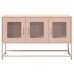 Mueble para TV acero laminado en frío rosa 100,5x39x60,5 cm