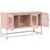 Mueble para TV acero laminado en frío rosa 100,5x39x60,5 cm