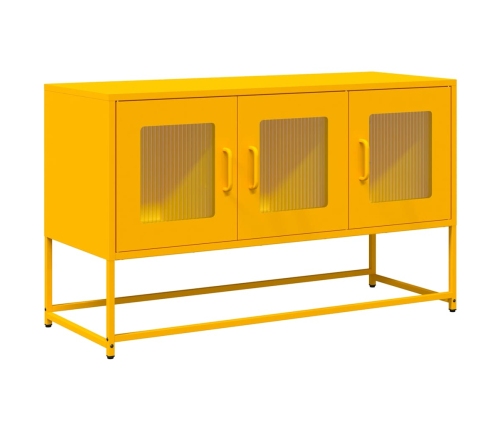 Mueble para TV acero laminado en frío amarillo 100,5x39x60,5 cm