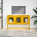 Mueble para TV acero laminado en frío amarillo 100,5x39x60,5 cm