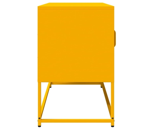 Mueble para TV acero laminado en frío amarillo 100,5x39x60,5 cm