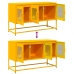 Mueble para TV acero laminado en frío amarillo 100,5x39x60,5 cm