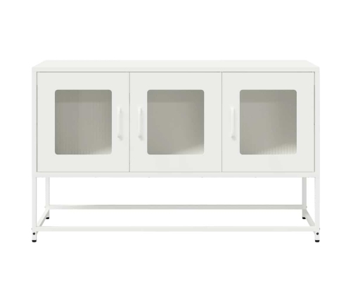 Mueble para TV acero laminado en frío blanco 100,5x39x60,5 cm