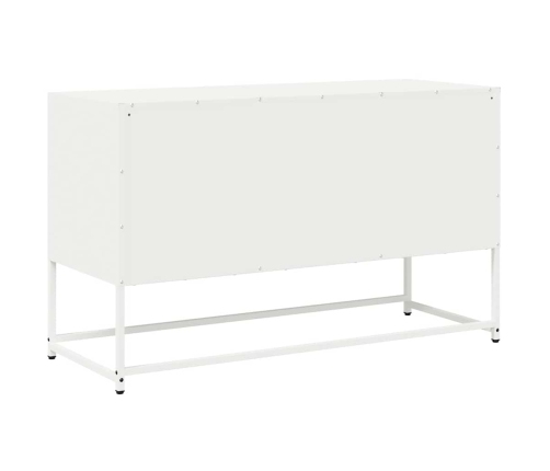 Mueble para TV acero laminado en frío blanco 100,5x39x60,5 cm