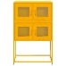 Aparador de acero amarillo mostaza 68x39x107 cm