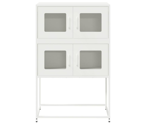 Aparador de acero blanco 68x39x107 cm