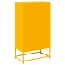 Aparador de acero amarillo mostaza 68x39x123 cm