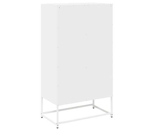 Aparador de acero blanco 68x39x123 cm