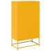 Aparador de acero amarillo mostaza 68x39x123 cm