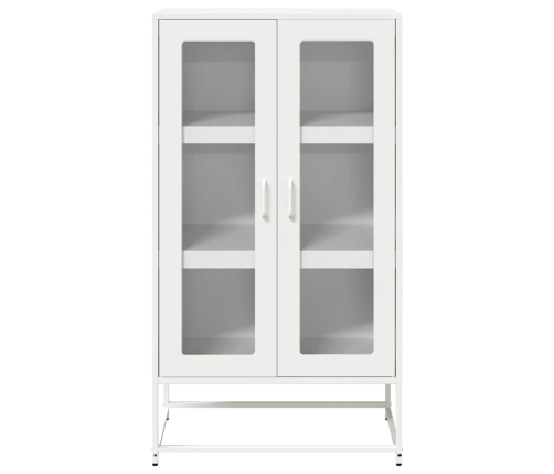 Aparador de acero blanco 68x39x123 cm