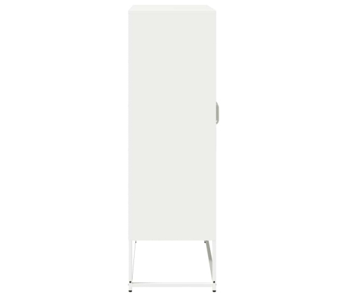 Aparador de acero blanco 68x39x123 cm