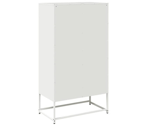 Aparador de acero blanco 68x39x123 cm