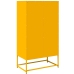 Aparador de acero amarillo mostaza 68x39x123 cm