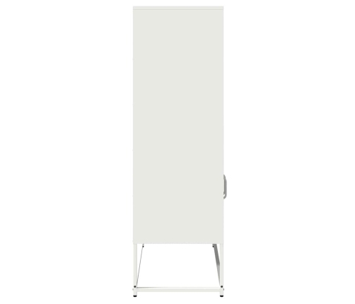 Aparador de acero blanco 68x39x123 cm