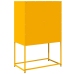 Aparador de acero amarillo mostaza 68x39x107 cm