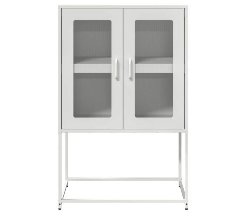 Aparador de acero blanco 68x39x107 cm