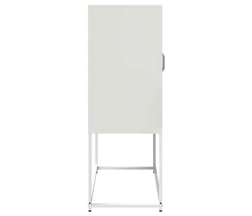 Aparador de acero blanco 68x39x107 cm