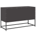 Mueble para TV de acero negro 100,5x39x60,5 cm