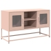 Mueble para TV de acero rosa 100,5x39x60,5 cm