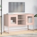 Mueble para TV de acero rosa 100,5x39x60,5 cm