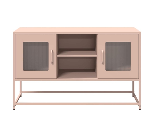 Mueble para TV de acero rosa 100,5x39x60,5 cm