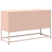 Mueble para TV de acero rosa 100,5x39x60,5 cm