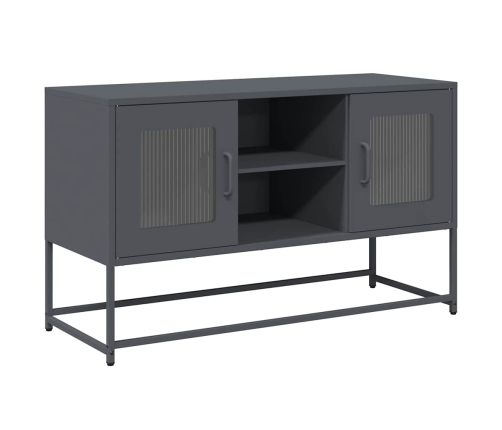 Mueble para TV de acero gris antracita 100,5x39x60,5 cm