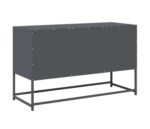 Mueble para TV de acero gris antracita 100,5x39x60,5 cm