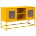 Mueble para TV de acero amarillo mostaza 100,5x39x60,5 cm