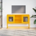 Mueble para TV de acero amarillo mostaza 100,5x39x60,5 cm