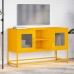 Mueble para TV de acero amarillo mostaza 100,5x39x60,5 cm