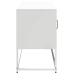 Mueble para TV de acero blanco 100,5x39x60,5 cm