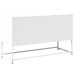 Mueble para TV de acero blanco 100,5x39x60,5 cm