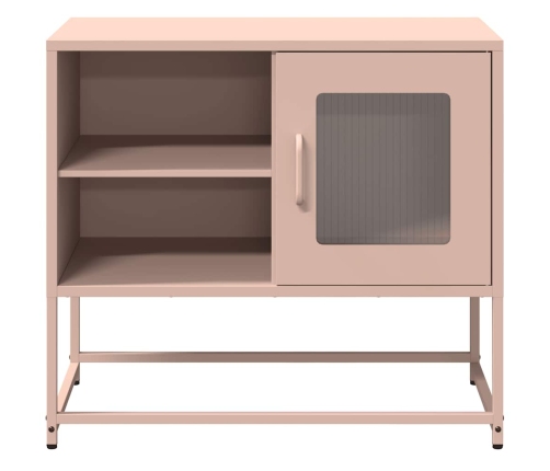 Mueble para TV de acero rosa 68x39x60,5 cm