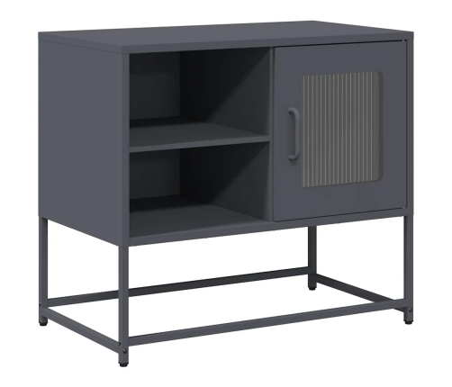 Mueble para TV de acero gris antracita 68x39x60,5 cm