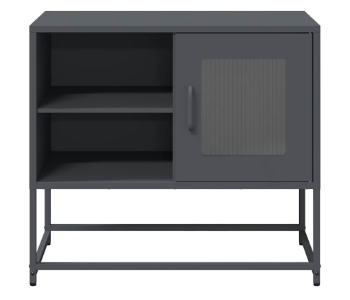 Mueble para TV de acero gris antracita 68x39x60,5 cm