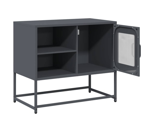 Mueble para TV de acero gris antracita 68x39x60,5 cm