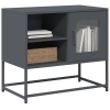 Mueble para TV de acero gris antracita 68x39x60,5 cm