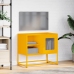 Mueble para TV de acero amarillo mostaza 68x39x60,5 cm