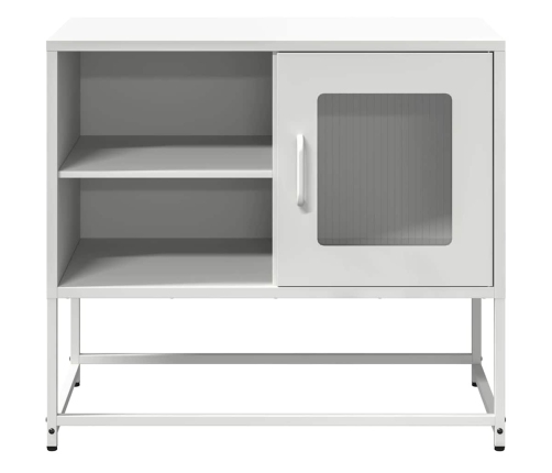 Mueble para TV de acero blanco 68x39x60,5 cm