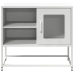 Mueble para TV de acero blanco 68x39x60,5 cm