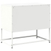 Mueble para TV de acero blanco 68x39x60,5 cm