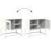 Mueble para TV de acero blanco 68x39x60,5 cm