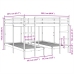 Estructura de litera triple madera de pino 200x200/80x200 cm