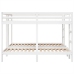 Litera triple madera maciza de pino blanca 200x200/80x200 cm